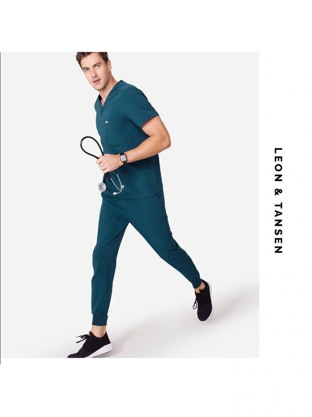 FIGS Men’s Scrub Set Carribbean Blue Leon Tansen M/L